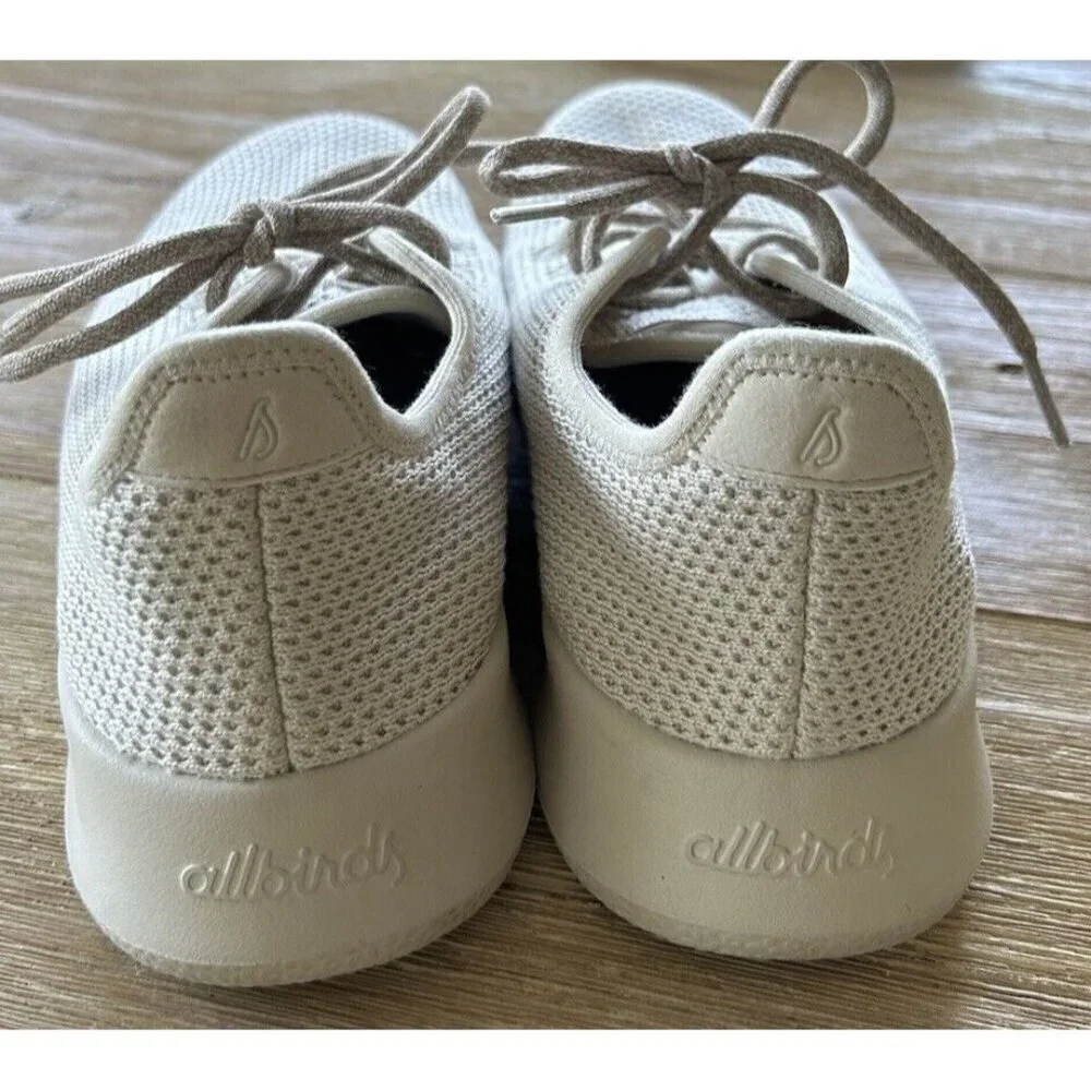 Allbirds Shoes Womens Size 8 Tree Runners Comfort Lace Up Sneakers Cream Beige